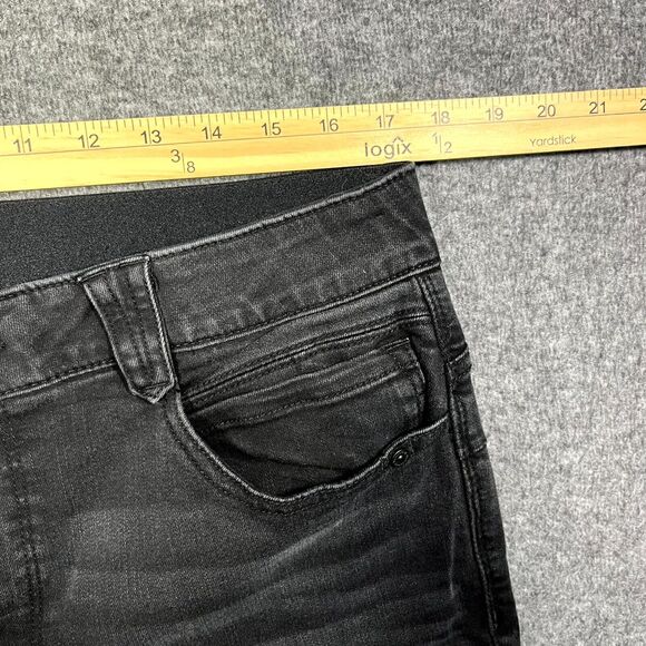 Democracy Jeans Womens 14 Black Skinny Ab Technology Stretch Denim Mom Preppy - Picture 5 of 9